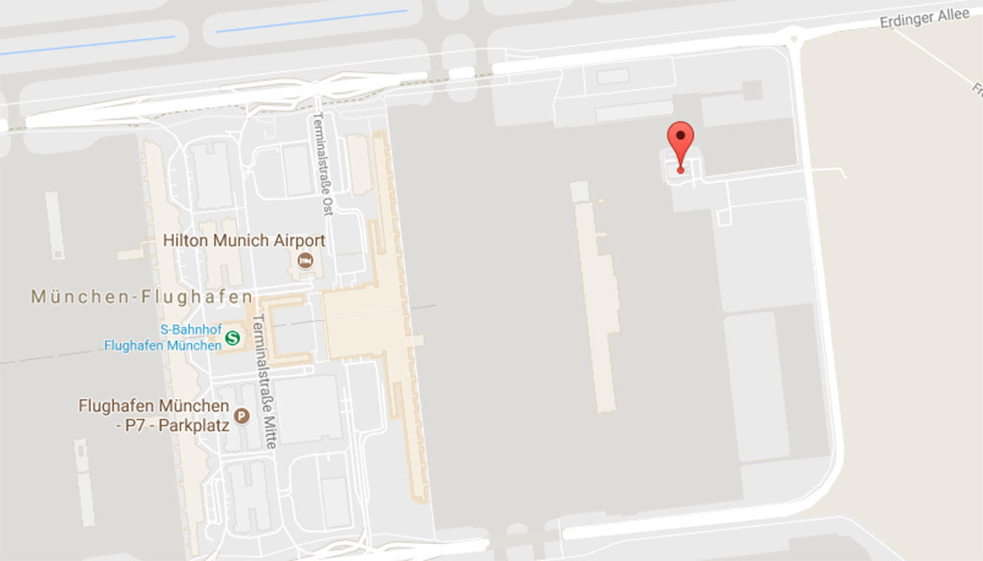 GAT Anfahrt Lage des General Aviation Terminals