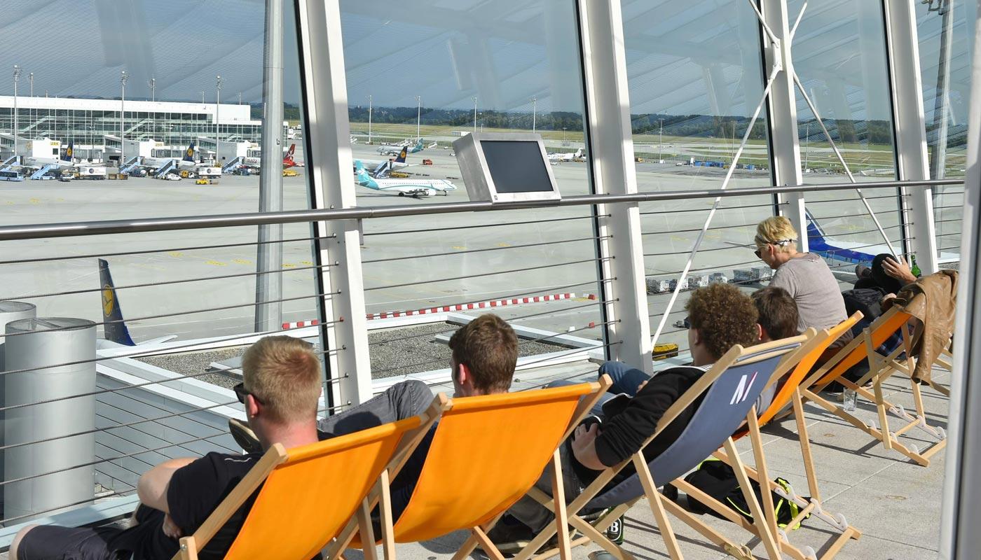 Besucherterrasse Der perfekte Ausblick Flughafen München