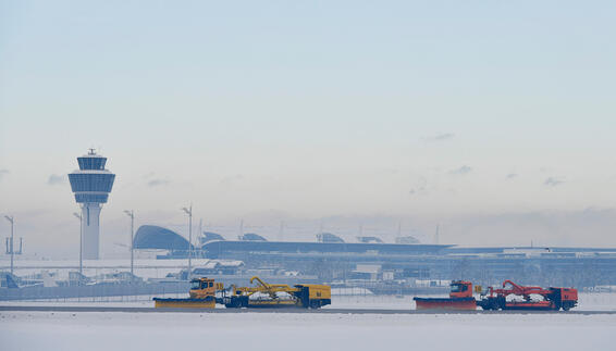 Winterdienst am Münchner Airport