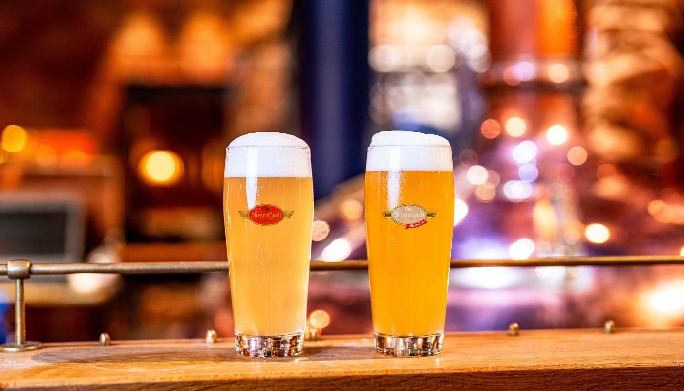 Neue Airbräu-Biere Fliegerquell alkoholfrei und Naturradler Neue Airbräu-Biere Fliegerquell alkoholfrei und Naturradler